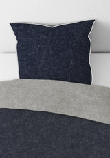 biberna Melange-Flanell Kopkissenbezug 40x40 cm & 40x60 cm