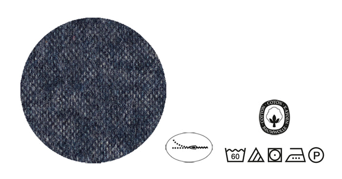 biberna Melange-Flanell Kopkissenbezug 40x40 cm & 40x60 cm