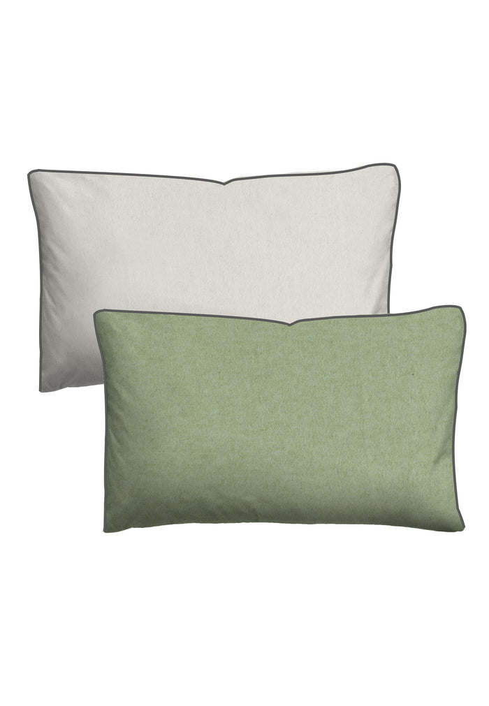 biberna Melange-Flanell Kopkissenbezug 40x40 cm & 40x60 cm
