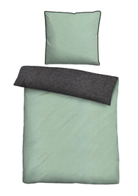 biberna Melange-Flanell Bettwäsche 155x200/220 cm + 80x80 cm