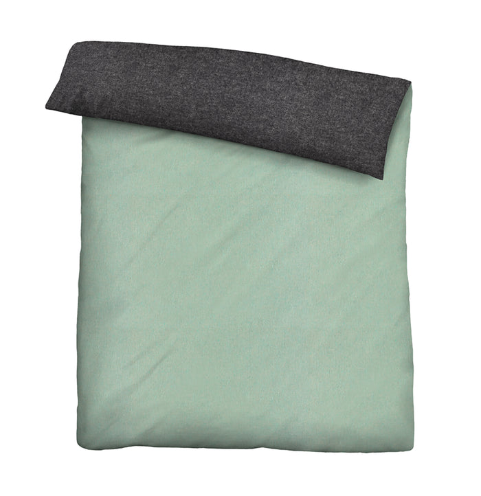 biberna Melange-Flanell Bettwäsche 155x200/220 cm + 80x80 cm