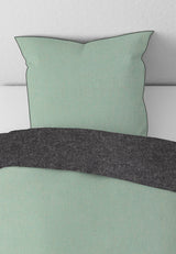 biberna Melange-Flanell Kopkissenbezug 40x40 cm & 40x60 cm