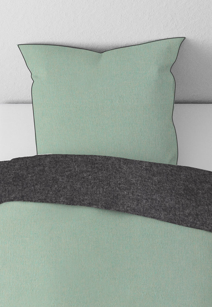 biberna Melange-Flanell Kopkissenbezug 40x40 cm & 40x60 cm