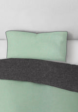 biberna Melange-Flanell Kopkissenbezug 40x40 cm & 40x60 cm