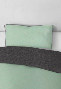 biberna Melange-Flanell Kopkissenbezug 40x40 cm & 40x60 cm