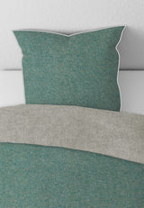 biberna Melange-Flanell Kopkissenbezug 40x40 cm & 40x60 cm