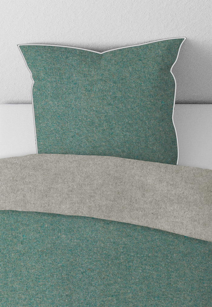 biberna Melange-Flanell Kopkissenbezug 40x40 cm & 40x60 cm