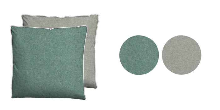 biberna Melange-Flanell Kopkissenbezug 40x40 cm & 40x60 cm