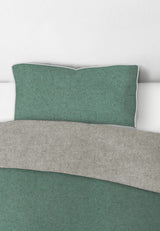 biberna Melange-Flanell Kopkissenbezug 40x40 cm & 40x60 cm