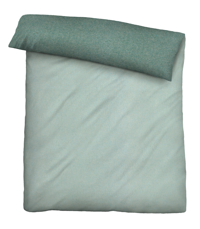 biberna Melange-Flanell Bettwäsche 155x200/220 cm + 80x80 cm