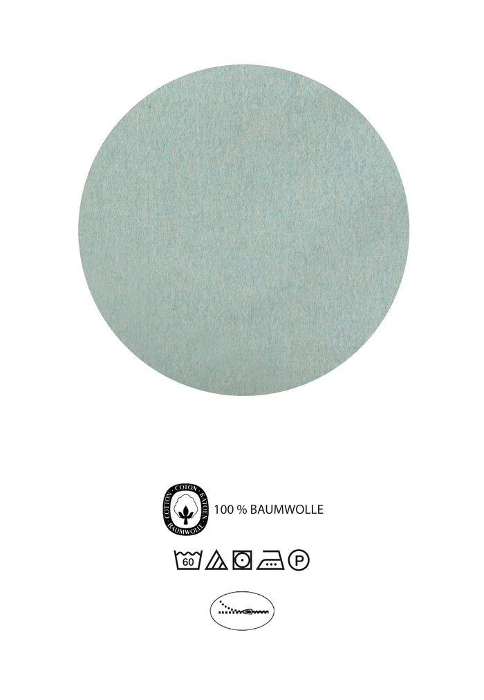 biberna Melange-Flanell Kopkissenbezug 40x40 cm & 40x60 cm