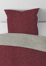 biberna Melange-Flanell Kopkissenbezug 40x40 cm & 40x60 cm