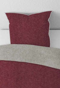 biberna Melange-Flanell Kopkissenbezug 40x40 cm & 40x60 cm