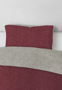 biberna Melange-Flanell Kopkissenbezug 40x40 cm & 40x60 cm