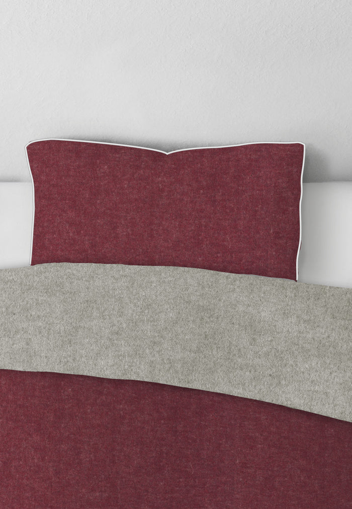 biberna Melange-Flanell Kopkissenbezug 40x40 cm & 40x60 cm
