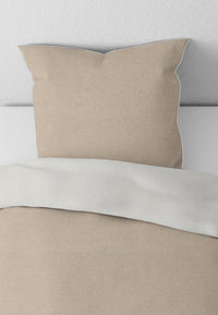 biberna Melange-Flanell Kopkissenbezug 40x40 cm & 40x60 cm