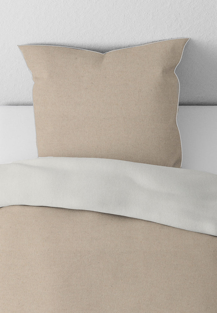 biberna Melange-Flanell Kopkissenbezug 40x40 cm & 40x60 cm