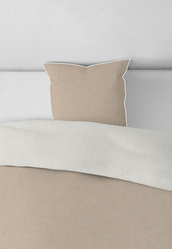 biberna Melange-Flanell Kopkissenbezug 40x40 cm & 40x60 cm