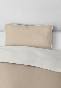 biberna Melange-Flanell Kopkissenbezug 40x40 cm & 40x60 cm