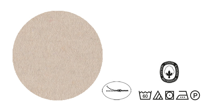 biberna Melange-Flanell Kopkissenbezug 40x40 cm & 40x60 cm