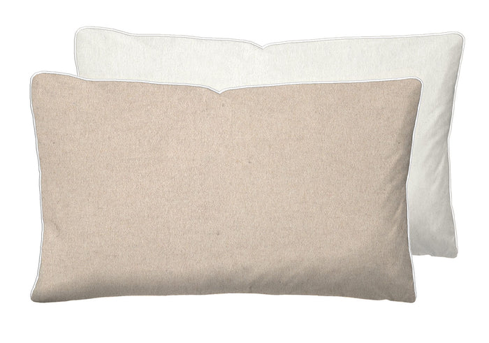 biberna Melange-Flanell Kopkissenbezug 40x40 cm & 40x60 cm