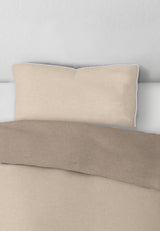 biberna Melange-Flanell Kopkissenbezug 40x40 cm & 40x60 cm