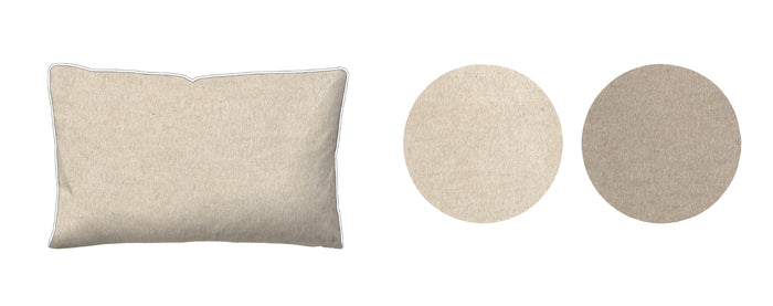 biberna Melange-Flanell Kopkissenbezug 40x40 cm & 40x60 cm