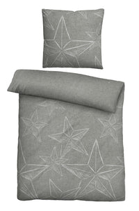 biberna Melange-Flanell Bettwäsche 155x200/220 cm + 80x80 cm