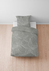 biberna Melange-Flanell Bettwäsche 155x200/220 cm + 80x80 cm