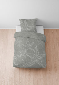 biberna Melange-Flanell Bettwäsche 155x200/220 cm + 80x80 cm