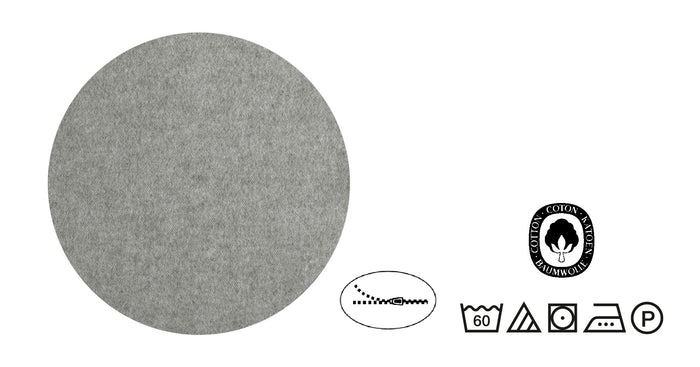 biberna Melange-Flanell Bettwäsche 155x200/220 cm + 80x80 cm