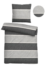 biberna Melange-Flanell Bettwäsche 155x200/220 cm + 80x80 cm