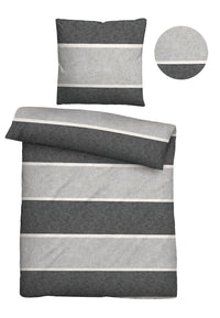 biberna Melange-Flanell Bettwäsche 155x200/220 cm + 80x80 cm