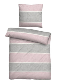 biberna Melange-Flanell Bettwäsche 135x200 cm + 80x80 cm