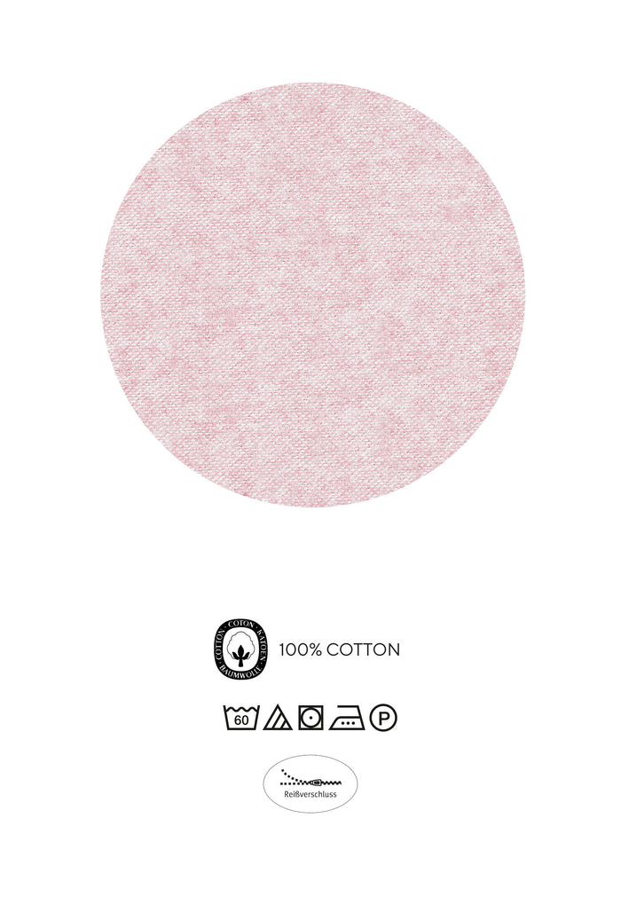 biberna Melange-Flanell Bettwäsche 155x200/220 cm + 80x80 cm