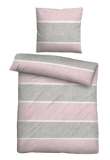 biberna Melange-Flanell Bettwäsche 155x200/220 cm + 80x80 cm