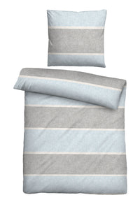 biberna Melange-Flanell Bettwäsche 155x200/220 cm + 80x80 cm