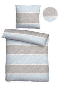 biberna Melange-Flanell Bettwäsche 155x200/220 cm + 80x80 cm