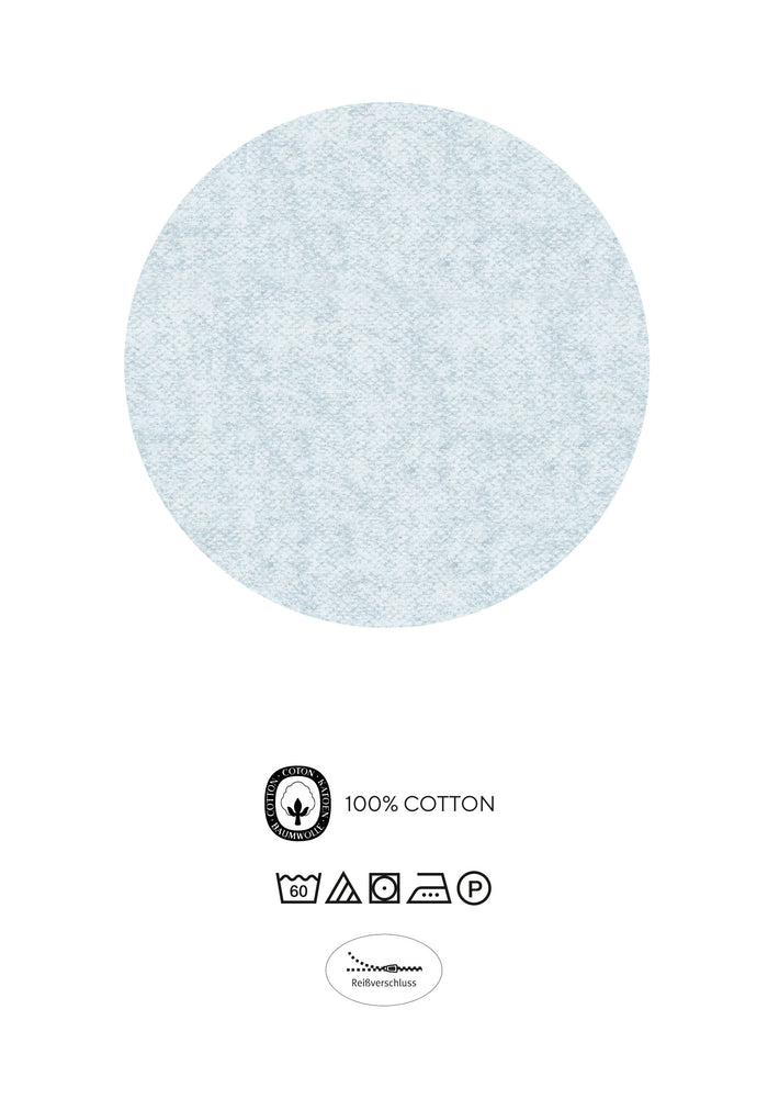 biberna Melange-Flanell Bettwäsche 155x200/220 cm + 80x80 cm