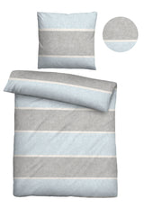 biberna Melange-Flanell Bettwäsche 155x200/220 cm + 80x80 cm