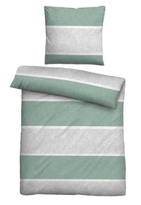 biberna Melange-Flanell Bettwäsche 155x200/220 cm + 80x80 cm