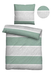 biberna Melange-Flanell Bettwäsche 155x200/220 cm + 80x80 cm