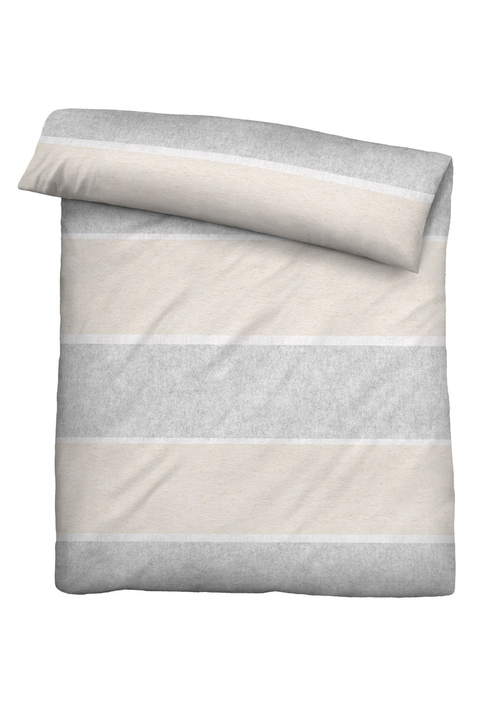 biberna Melange-Flanell Bettwäsche 155x200/220 cm + 80x80 cm