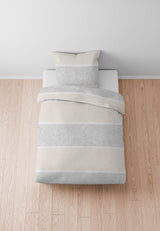 biberna Melange-Flanell Bettwäsche 155x200/220 cm + 80x80 cm