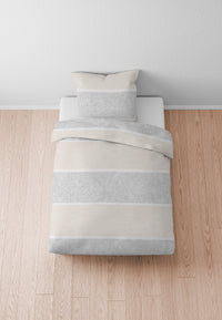 biberna Melange-Flanell Bettwäsche 155x200/220 cm + 80x80 cm