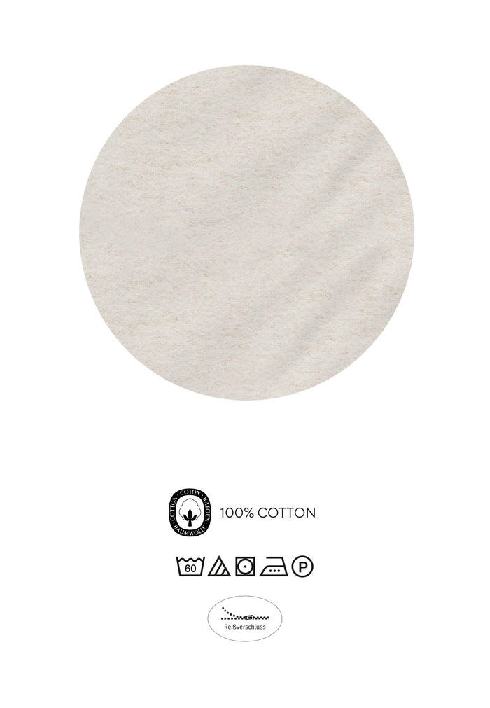 biberna Melange-Flanell Bettwäsche 155x200/220 cm + 80x80 cm