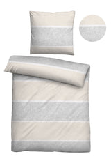 biberna Melange-Flanell Bettwäsche 155x200/220 cm + 80x80 cm