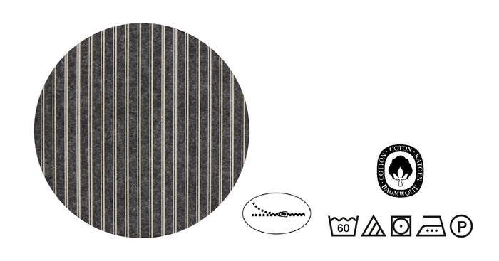 biberna Melange-Flanell Bettwäsche 155x200/220 cm + 80x80 cm