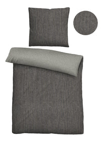 biberna Melange-Flanell Bettwäsche 155x200/220 cm + 80x80 cm