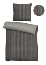 biberna Melange-Flanell Bettwäsche 155x200/220 cm + 80x80 cm